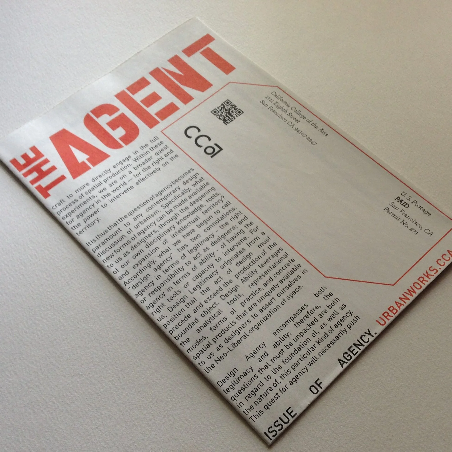 ISSUE 0: THE ISSUE OF AGENCY  Publication ‘14