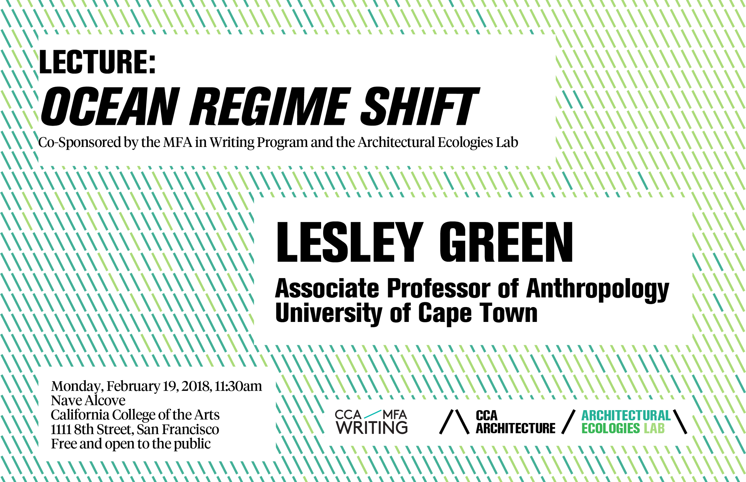 Lecture by Professor Lesley Green: Ocean Regime Shift