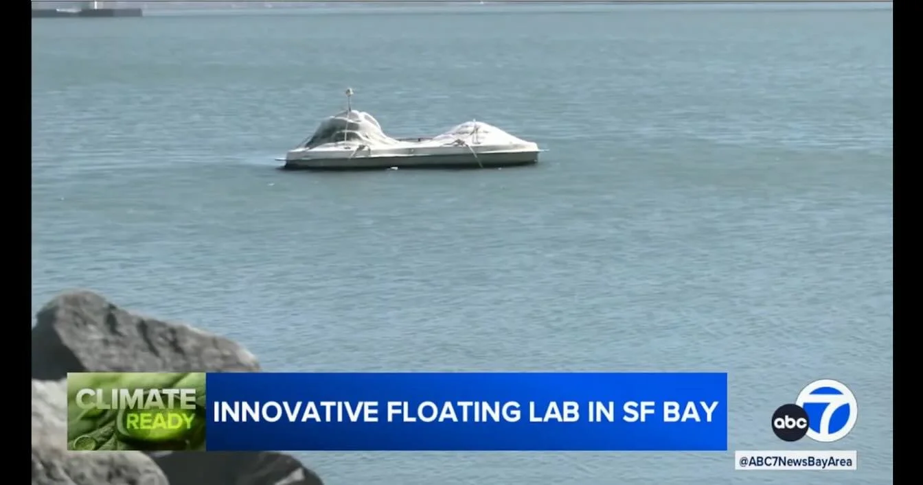 AEL&rsquo;s float lab was recently relocated to Clipper Cove in Yerba Buena Island and featured on ABC7 news. The project will be used to test marine settlement, collect data and be integrated with the adjacent Treasure Island Sailing Club&rsquo;s ST